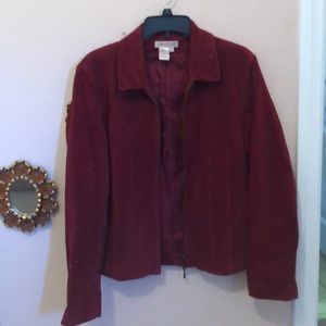 Vintage Red Leather Jacket